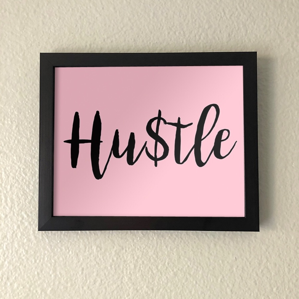 Motivational Hustle Wall Art
